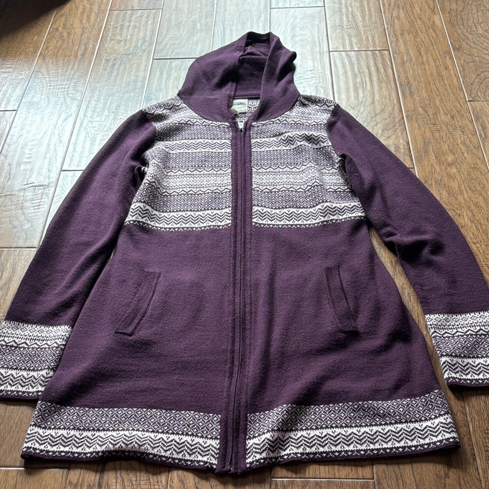 Cambridge Dry Goods Sweater Dress Lavender/Maroon